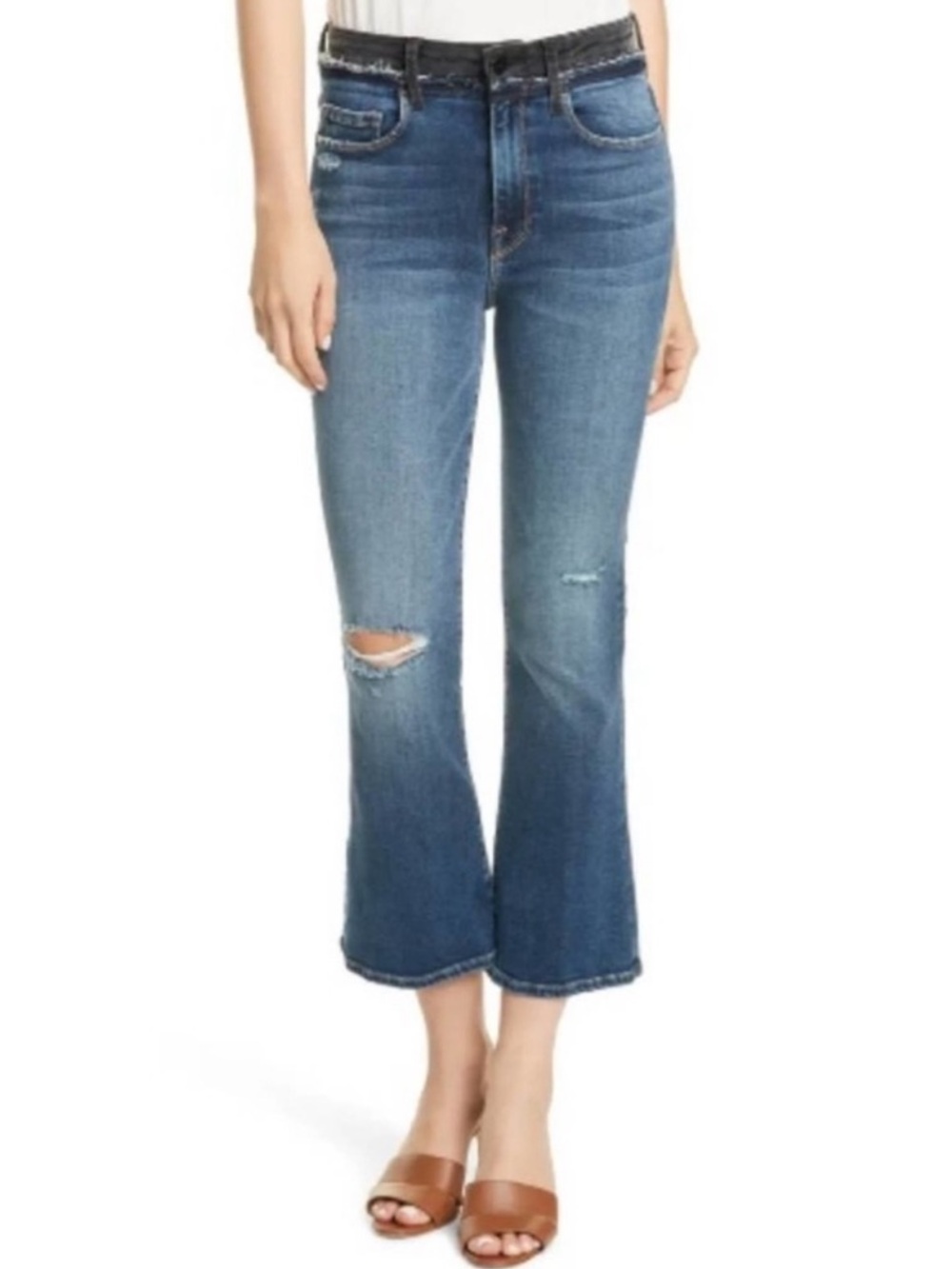 FRAME DENIM Le Crop Mini Boot Jeans